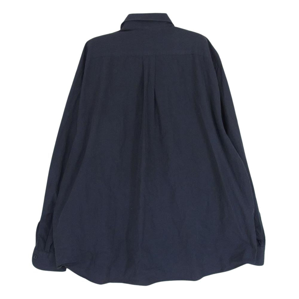 COMOLI コモリ 23SS X01-02001 長袖 コモリシャツ ネイビー系 1【中古