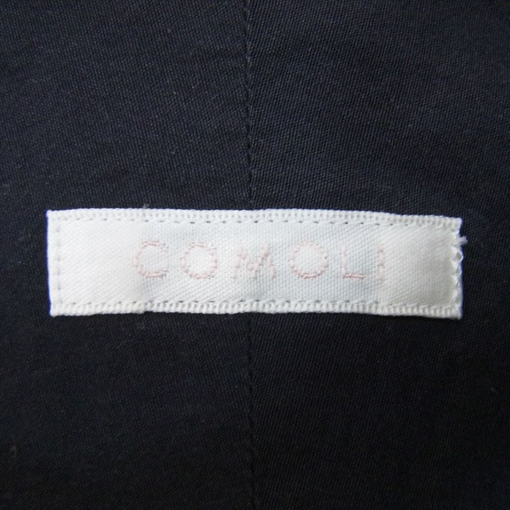 COMOLI コモリ 23SS X01-02001 長袖 コモリシャツ ネイビー系 1【中古
