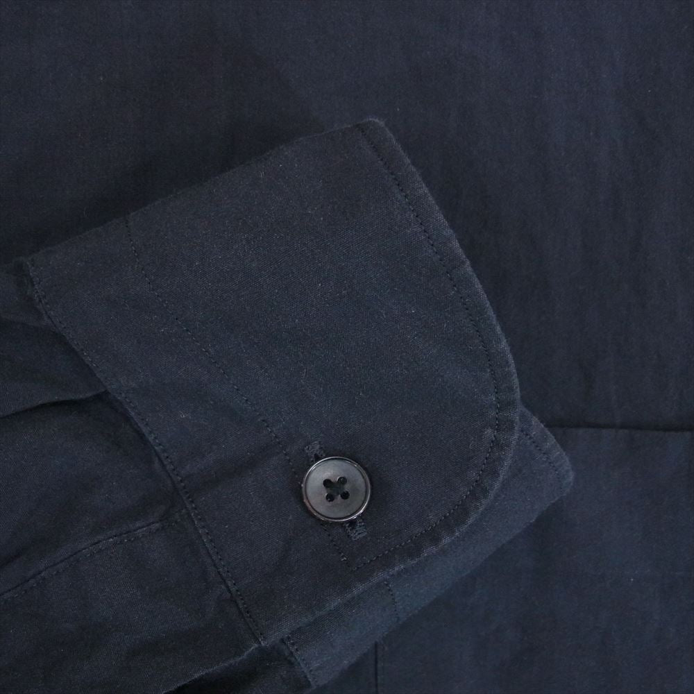COMOLI コモリ 23SS X01-02001 長袖 コモリシャツ ネイビー系 1【中古