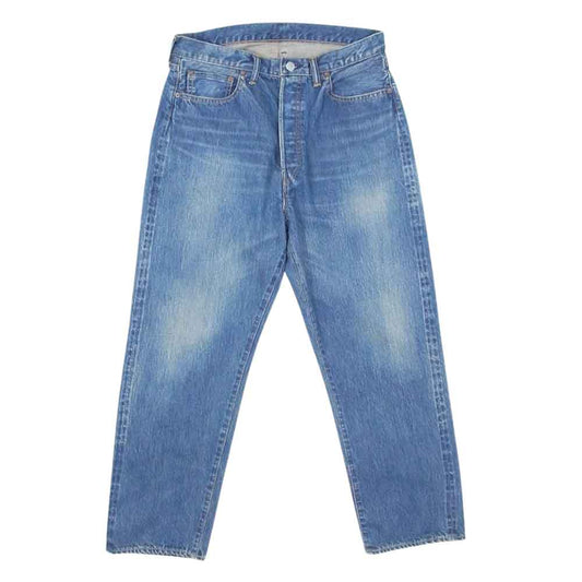 アプレッセ 22AW 22AAP-04-05H Washed Denim Wide Pants ウォッシュド ワイド デニムパンツ ジーンズ インディゴブルー系 30【中古】