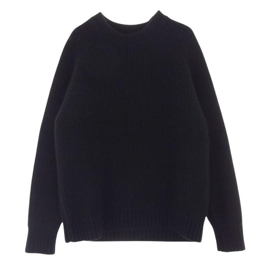 アプレッセ 21AW 21AAP-03-01M Cashmere Fisherman Pullover Sweater カシミヤ カシミア フィッシャーマン プルオーバー ニット セーター ブラック ブラック系 2【中古】