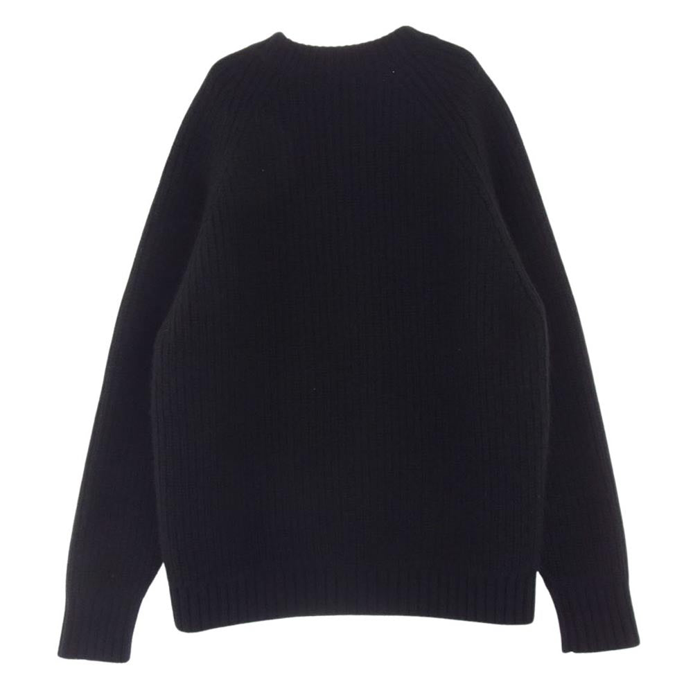 アプレッセ 21AW 21AAP-03-01M Cashmere Fisherman Pullover Sweater カシミヤ カシミア フィッシャーマン プルオーバー ニット セーター ブラック ブラック系 2【中古】