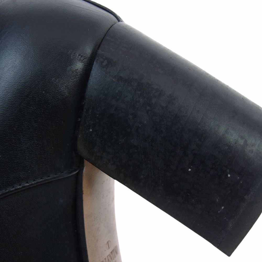 VALENTINO ヴァレンティノ GARAVANI ガラヴァーニ スタッズ アンクル ヒール ブーツ ブラック系 36【中古】