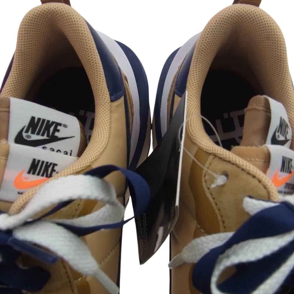 NIKE ナイキ DD1875-200 Sacai Vapor Waffle Sesame And Blue Void サカイ ヴェイパー ワッフル セサミ アンド ブルーボイド ローカット スニーカー ベージュ系 ネイビー系 27cm【新古品】【未使用】【中古】