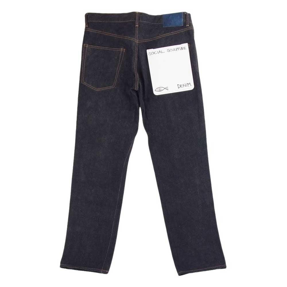 VISVIM ビズビム 23SS 0123105005009  SOCIAL SCULPTURE 03 RAW MUD OD ソーシャル スカルプチャー デニムパンツ ジーンズ インディゴブルー系 W34×L30【美品】【中古】