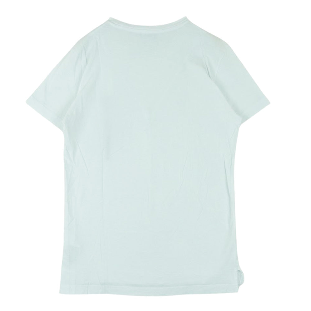 DIESEL ディーゼル 00SASJ T-RUBIN-POCKET-J1 ポケット ロゴ刺繍 エンブロイダリー 半袖 クルーネック Tシャツ ホワイト系 M【中古】