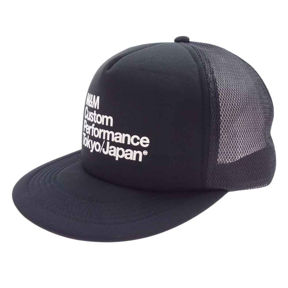 エムアンドエム 23SS PRINT MESH CAP CUSTOM PERFOMANCE TOKYO JAPAN メッシュ キャップ ブラック系【中古】