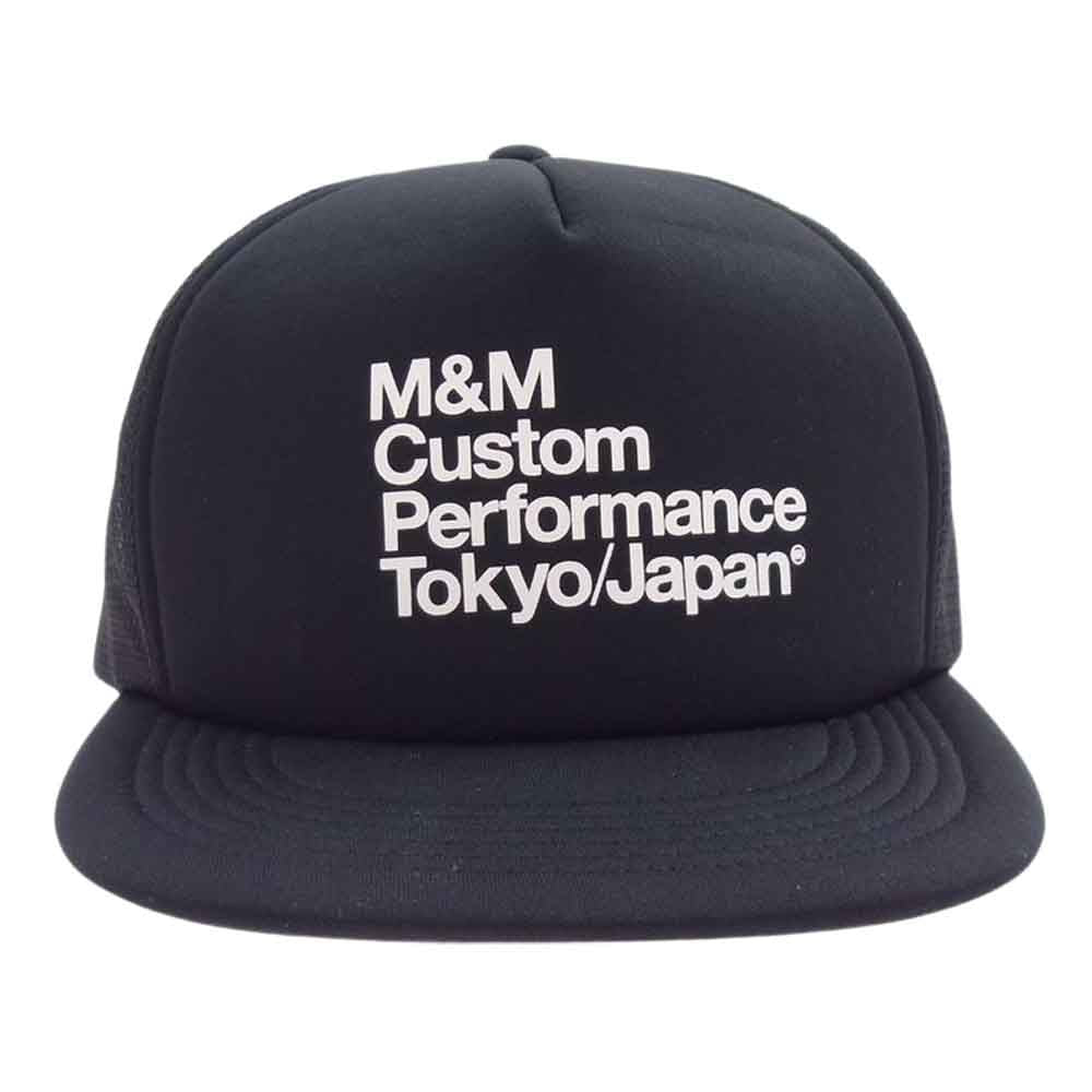 エムアンドエム 23SS PRINT MESH CAP CUSTOM PERFOMANCE TOKYO JAPAN メッシュ キャップ ブラック系【中古】
