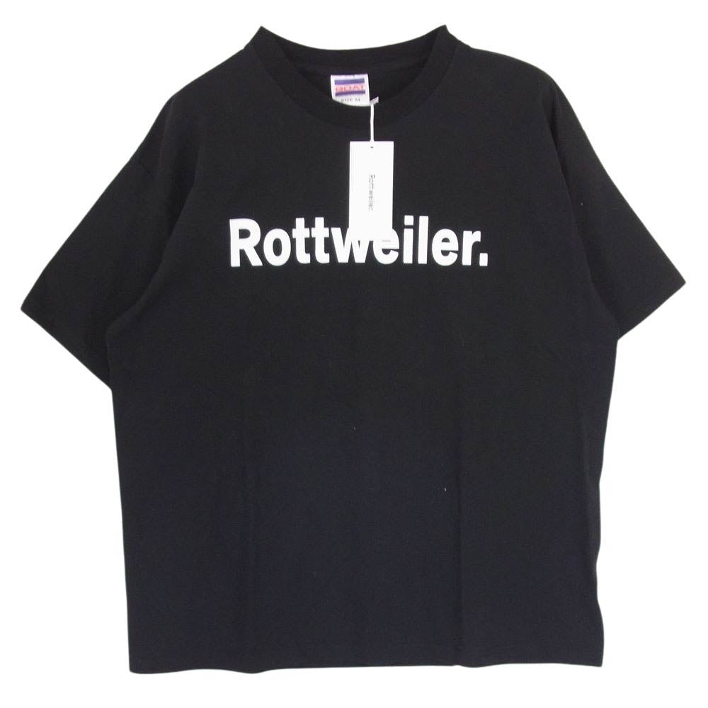 ROTTWEILER ロットワイラー 23AW RW23A0633 CLASSIC LOGO TEE クラシック ロゴ 半袖 Tシャツ ブラック系 M【美品】【中古】