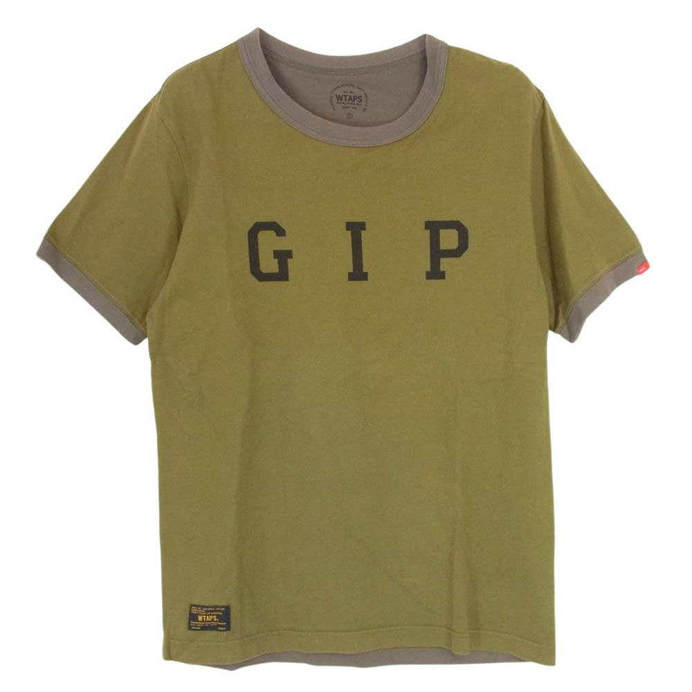 WTAPS ダブルタップス 142ATDT-CSM01S GIP-STORE 限定 RINGER SS TEE GIP ロゴ 半袖 Tシャツ グリーン系 1【中古】