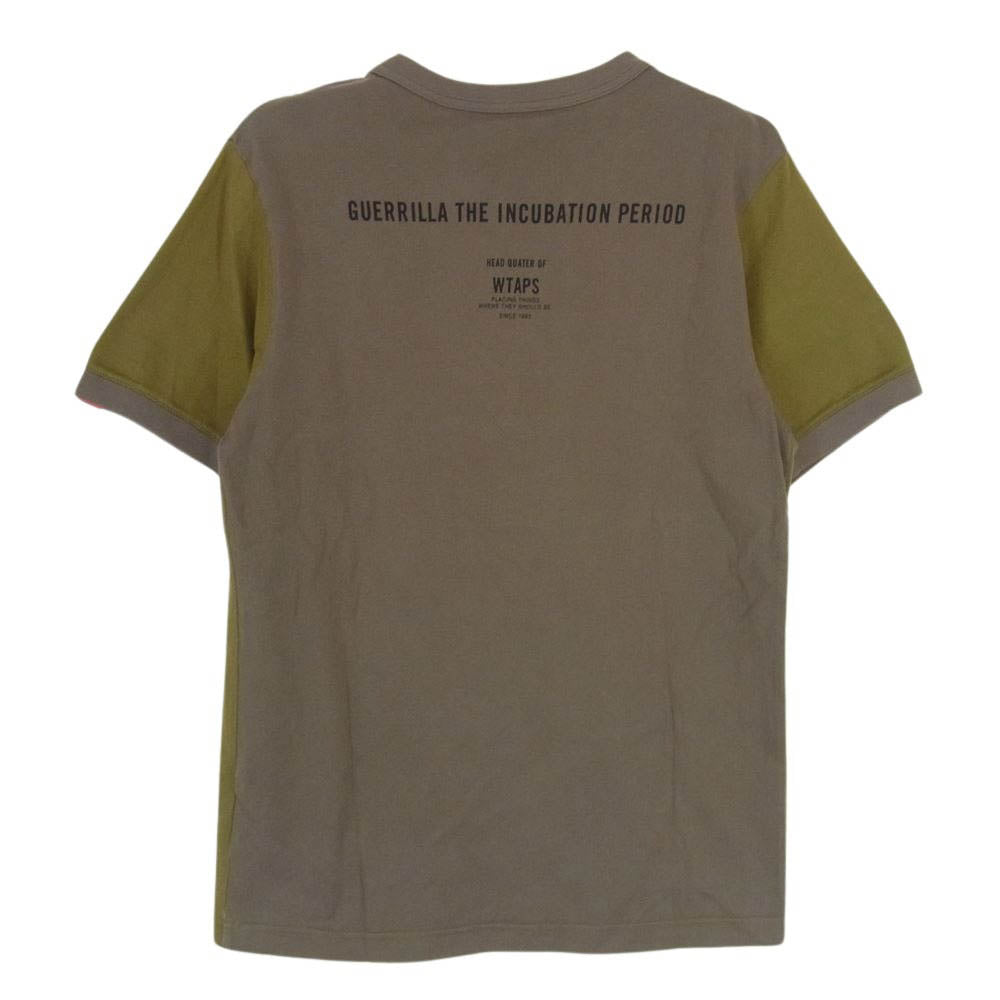 WTAPS ダブルタップス 142ATDT-CSM01S GIP-STORE 限定 RINGER SS TEE GIP ロゴ 半袖 Tシャツ グリーン系 1【中古】