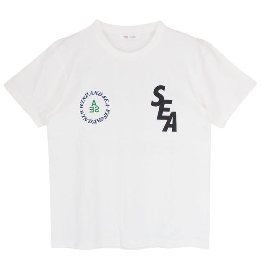 WIND AND SEA ウィンダンシー 22SS WDS Y&S2nd 01 YOU AND SEA カスタム ロゴ 半袖 Tシャツ ホワイト系 S【中古】