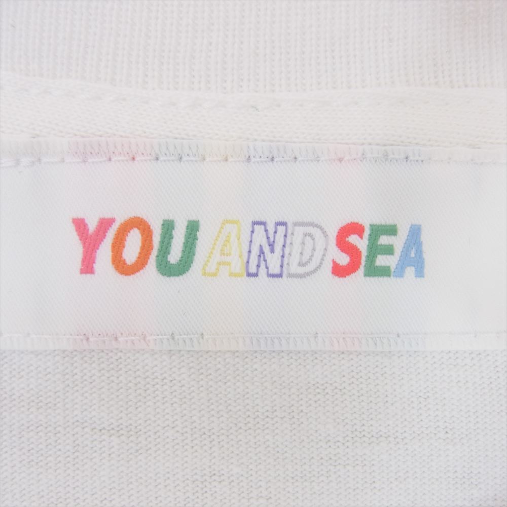 WIND AND SEA ウィンダンシー 22SS WDS Y&S2nd 01 YOU AND SEA カスタム ロゴ 半袖 Tシャツ ホワイト系 S【中古】