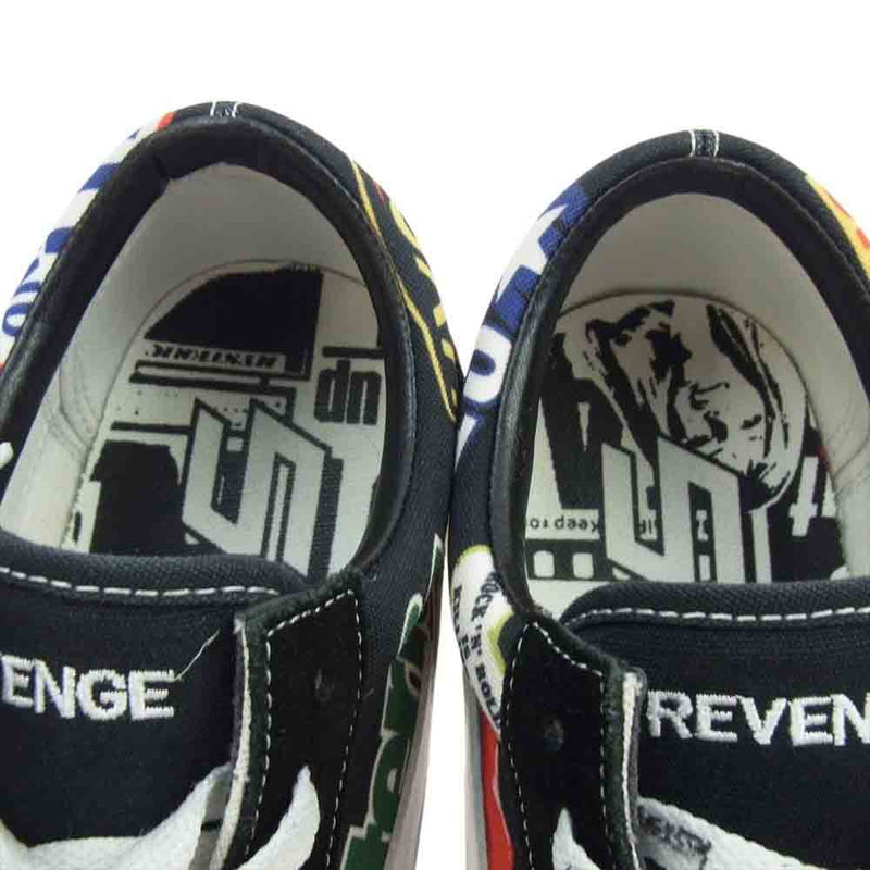 HYSTERIC GLAMOUR ヒステリックグラマー 02193QS05296 REVENGE STORM  リベンジストーム ローカット スニーカー ブラック系 US8【中古】