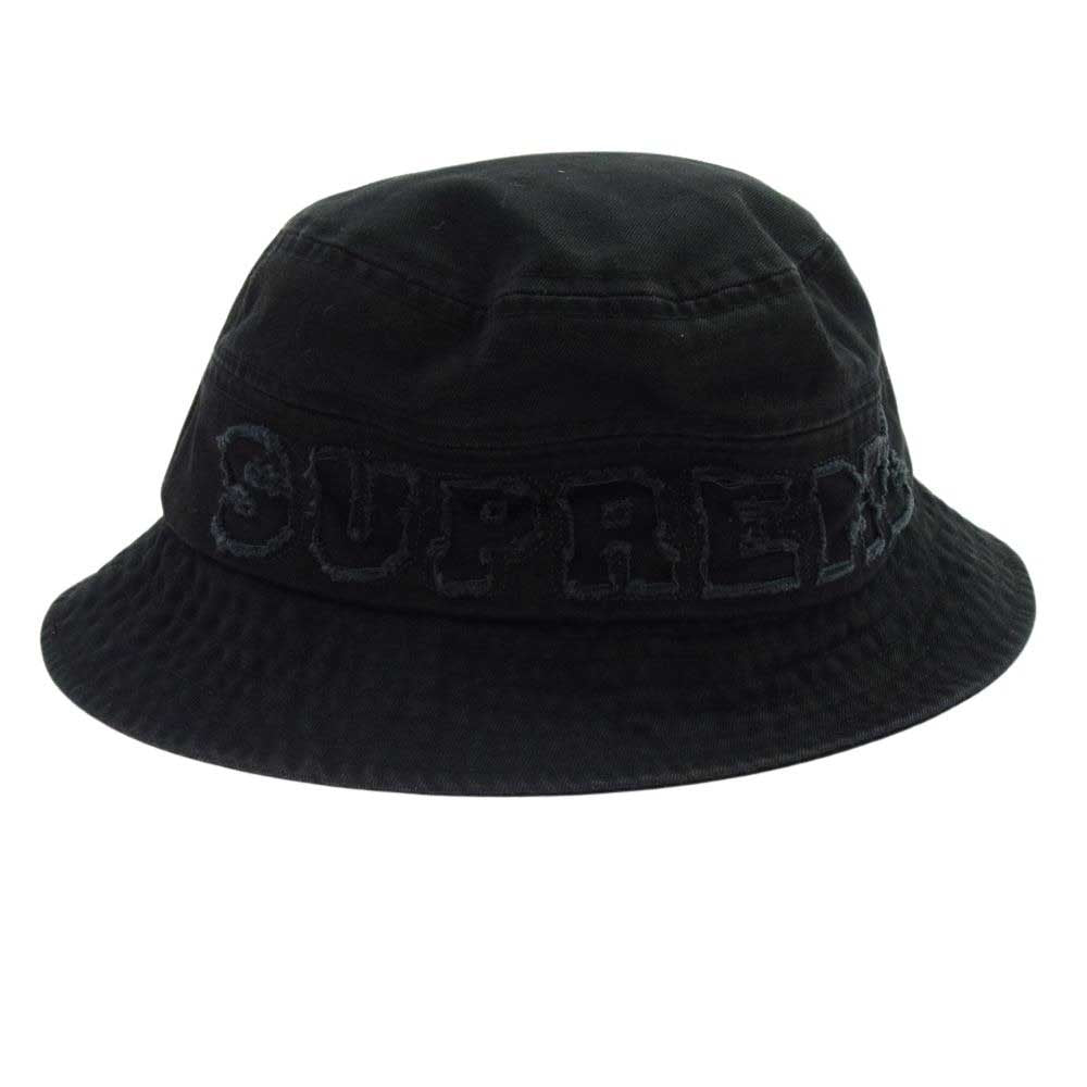 Supreme シュプリーム 22SS Cutout Crusher カットアウト クラッシャー バケット ハット 帽子  ブラック系【中古】