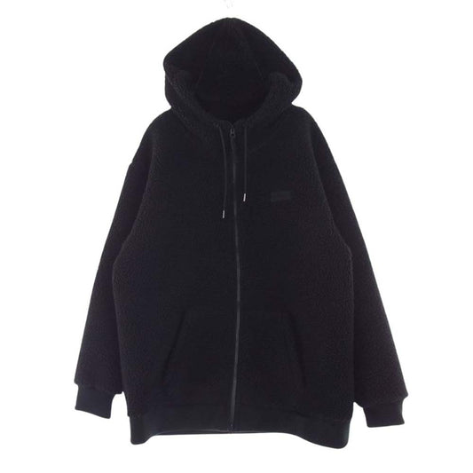WILDTHINGS ワイルドシングス WT21234KY Fluffy Boa Zip Hoody フラッフィー ボア ジップ フーディー フリース パーカー ブラック系 XL【中古】