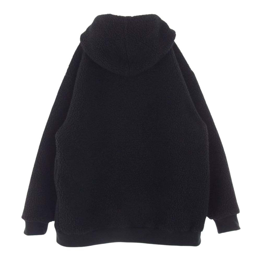 WILDTHINGS ワイルドシングス WT21234KY Fluffy Boa Zip Hoody フラッフィー ボア ジップ フーディー フリース パーカー ブラック系 XL【中古】
