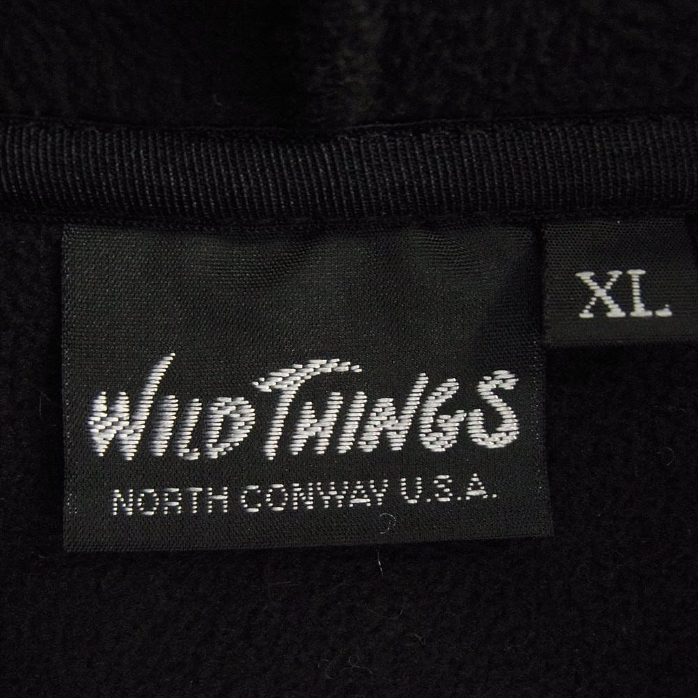 WILDTHINGS ワイルドシングス WT21234KY Fluffy Boa Zip Hoody フラッフィー ボア ジップ フーディー フリース パーカー ブラック系 XL【中古】