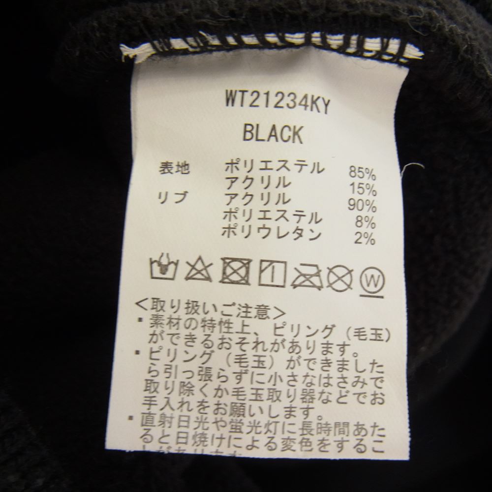 WILDTHINGS ワイルドシングス WT21234KY Fluffy Boa Zip Hoody フラッフィー ボア ジップ フーディー フリース パーカー ブラック系 XL【中古】