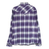 ISAMUKATAYAMA BACKLASH イサムカタヤマバックラッシュ 1592-03 スタッズ チェック 長袖 ネルシャツ パープル系 L【中古】