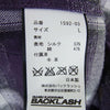 ISAMUKATAYAMA BACKLASH イサムカタヤマバックラッシュ 1592-03 スタッズ チェック 長袖 ネルシャツ パープル系 L【中古】