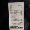 ISAMUKATAYAMA BACKLASH イサムカタヤマバックラッシュ 1783-01 レザーコード ウールポリ ダウンフーディー ダウンジャケット ダークカーキ系 S【中古】