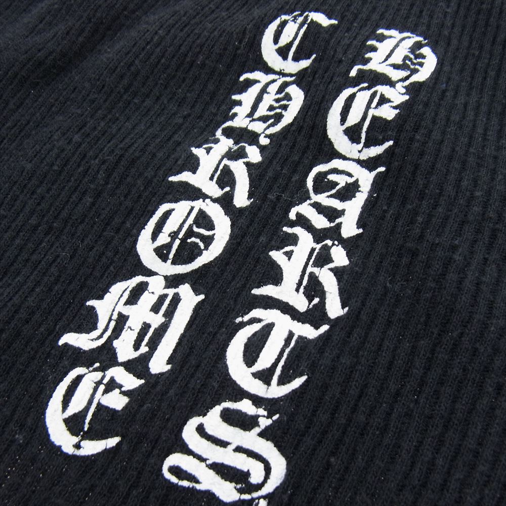 CHROME HEARTS クロムハーツ（原本無） 国内正規品 ロゴプリント スター タンクトップ インナー カットソー ブラック系 S【中古】