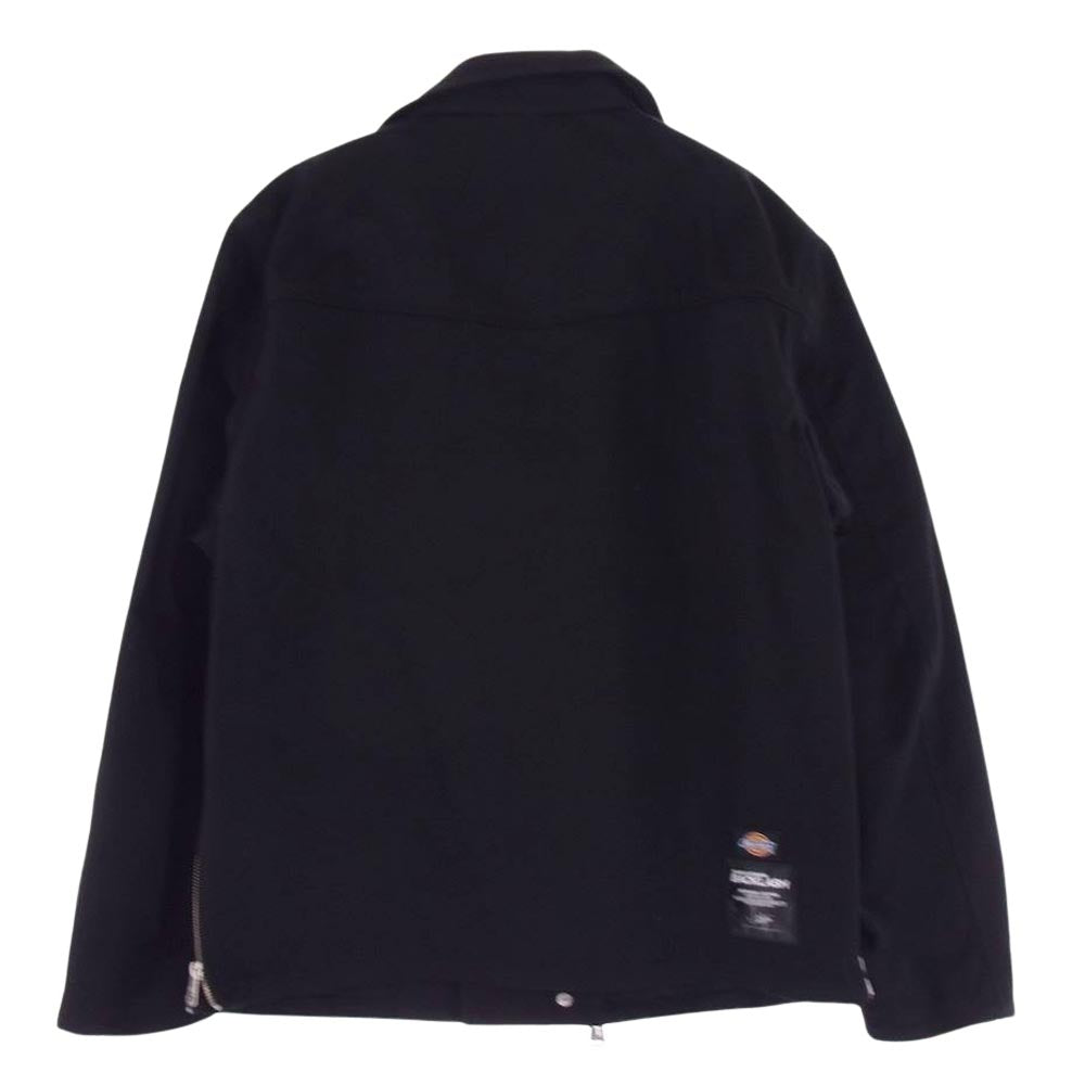 ISAMUKATAYAMA BACKLASH イサムカタヤマバックラッシュ D2001-02 xx Dickies ディッキーズ 多重ジップ コットンポリ ダブルライダースジャケット ブラック系 M【中古】
