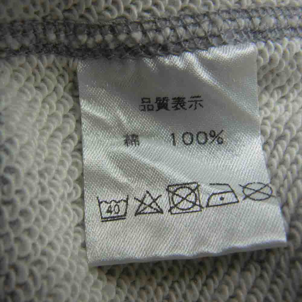 THE FLAT HEAD ザフラットヘッド SWEAT TFH 染み込みプリント クルーネック 両V スウェット トレーナー グレー系 XL【中古】