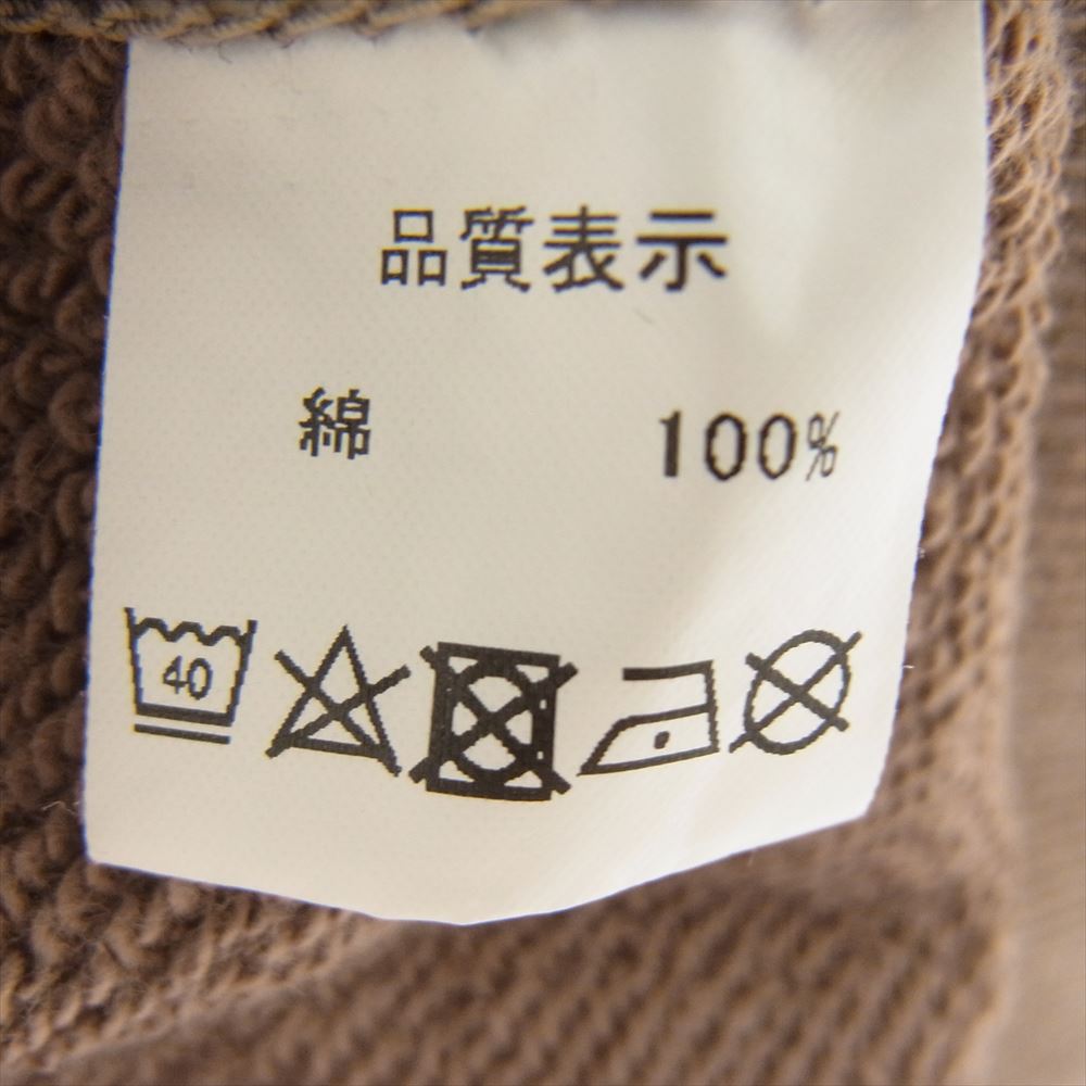 THE FLAT HEAD ザフラットヘッド CL-PS102 BUCKEYE STATE SWEAT PARKA プリント プルオーバー フーディ パーカー ブラウン系 XL【美品】【中古】