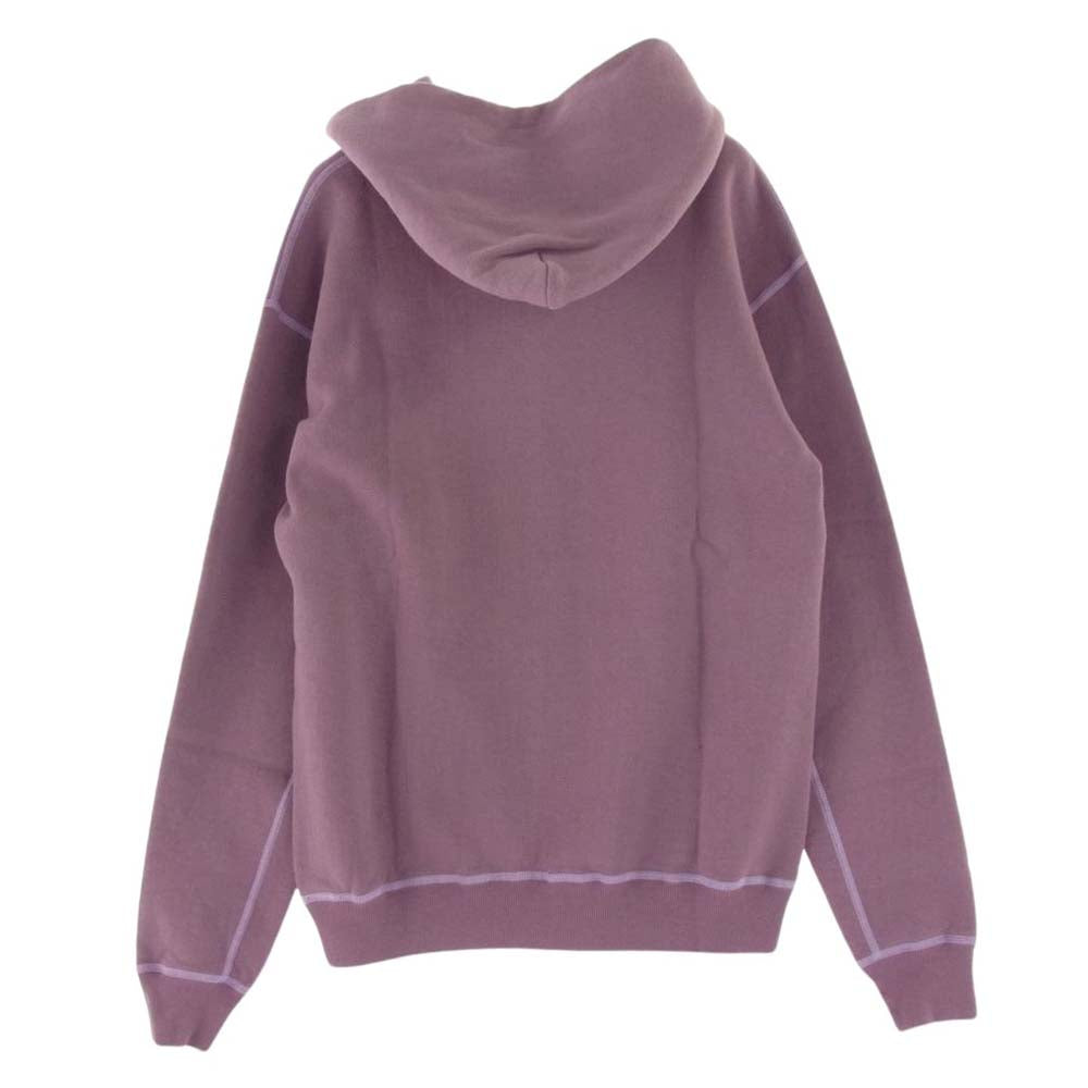 THE FLAT HEAD ザフラットヘッド PP-71W ナンバリング78 ロゴプリント プルオーバー パーカー フーディ パープル系 L【中古】