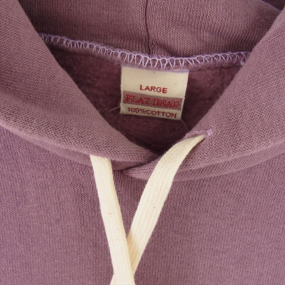 THE FLAT HEAD ザフラットヘッド PP-71W ナンバリング78 ロゴプリント プルオーバー パーカー フーディ パープル系 L【中古】