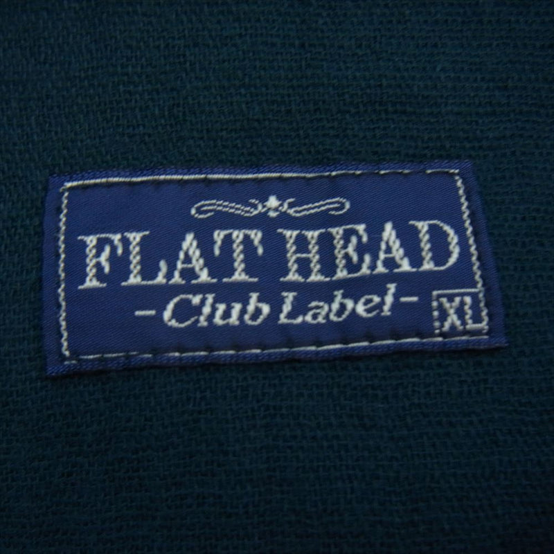THE FLAT HEAD ザフラットヘッド CL-CWP001 ALL IN ONE オールインワン つなぎ オーバーオール エメラルドグリーン系 XL【美品】【中古】