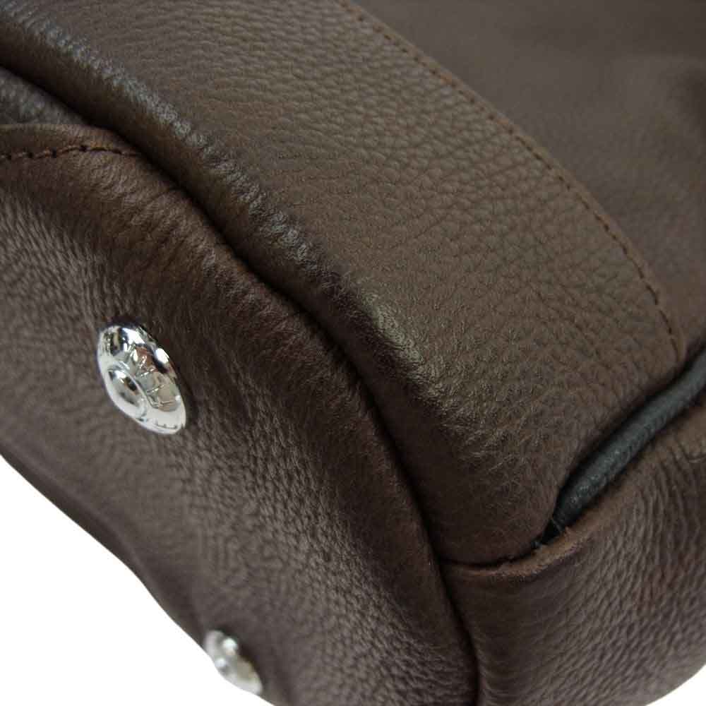 THE FLAT HEAD ザフラットヘッド 日本製 STOCK BURG 牛革 カウレザー トートバッグ ショルダーバッグ ブラウン系【中古】