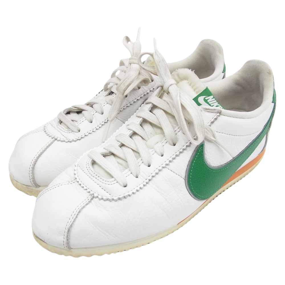 NIKE ナイキ CJ6106-100 × Stranger Things ストレンジャーシングス Classic Cortez クラシック コルテッツ ホーキンス ハイ スクール スニーカー グリーン系 26.5cm【中古】