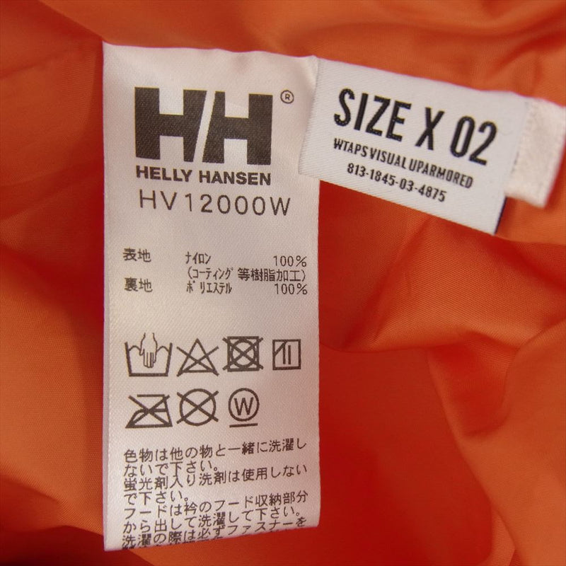 WTAPS ダブルタップス × HELLY HANSEN ヘリーハンセン 20SS HV12000W 201GDHHD-JKM01 BOW JACKET ボウ ジャケット ブラック系 オレンジ系 X 02【中古】