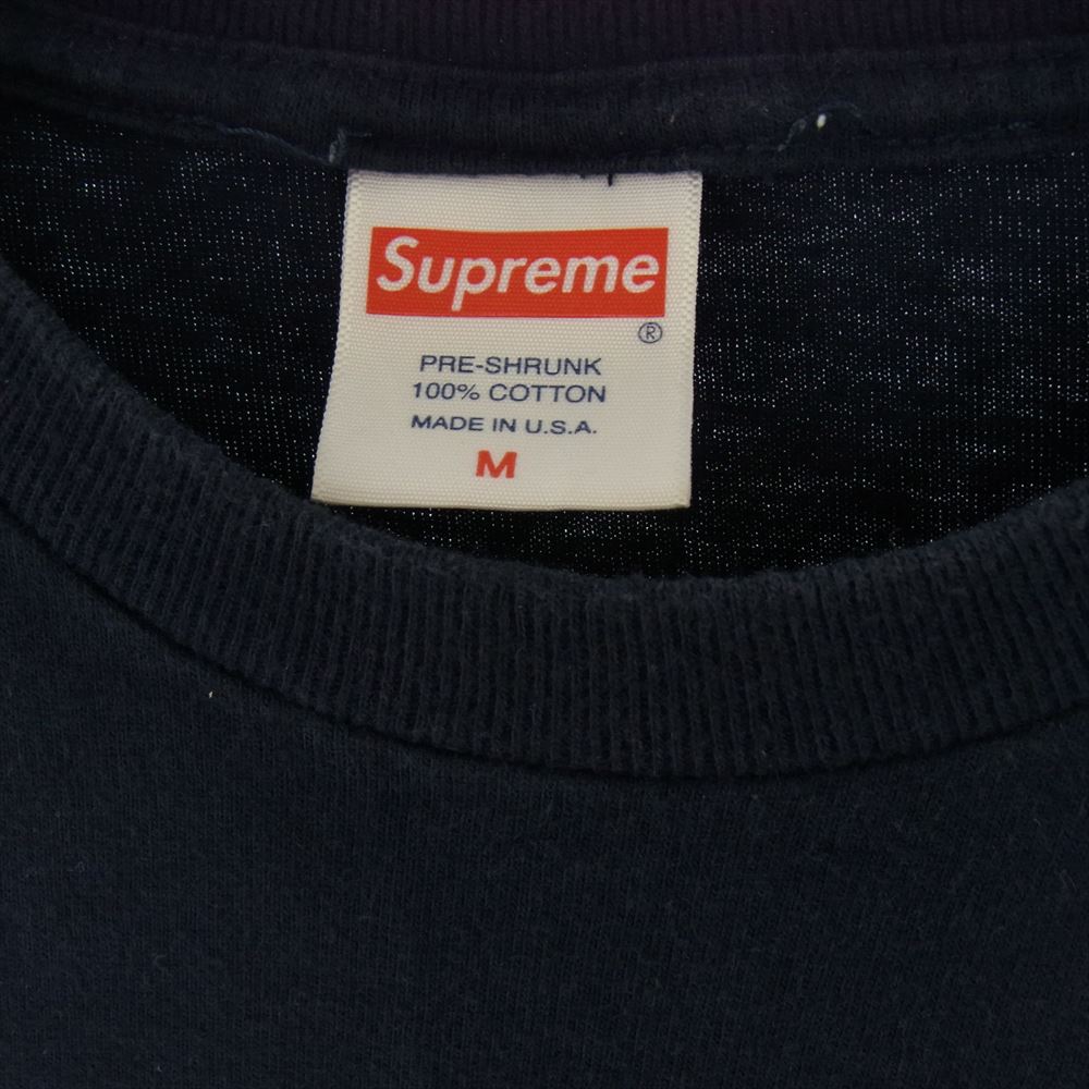 Supreme シュプリーム 18AW Madonna Tee マドンナ プリント シャツ 半袖 ネイビー系 M【中古】