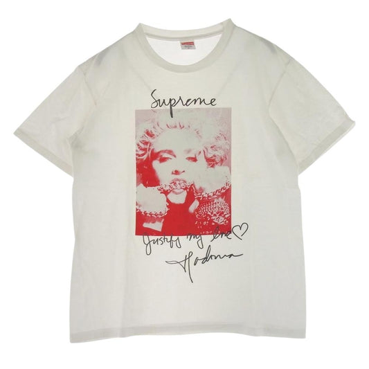 Supreme シュプリーム 18AW Madonna Tee マドンナ プリント シャツ 半袖 ホワイト ホワイト系 M【中古】