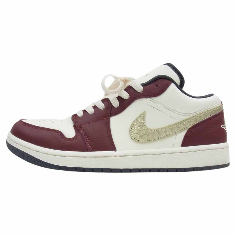 NIKE ナイキ FJ5735-100 WMNS AIR JORDAN 1 LOW SE ウィメンズ エアジョーダン1 ロー Chinese New Year Year of the Dragon チャイニーズニューイヤー イヤーオブザドラゴン スニーカー ワインレッド系 28cm【美品】【中古】