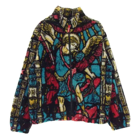 Supreme シュプリーム 21SS Saint Michael Fleece Jacket 総柄 フリース ジャケット S【中古】