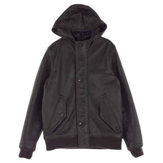 Supreme シュプリーム 09AW Cold Weather Bomber コールドウェザー ボンバー レザー ジャケット ダークブラウン系 S【中古】