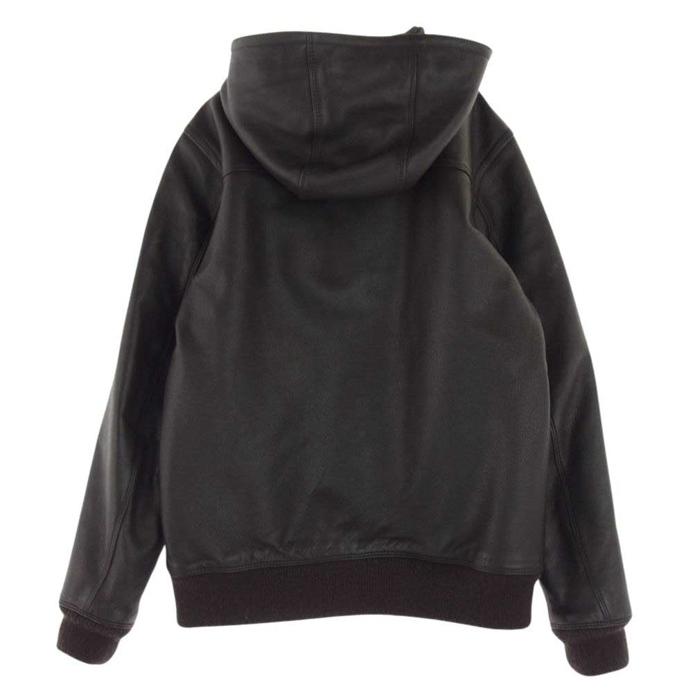 Supreme シュプリーム 09AW Cold Weather Bomber コールドウェザー ボンバー レザー ジャケット ダークブラウン系 S【中古】