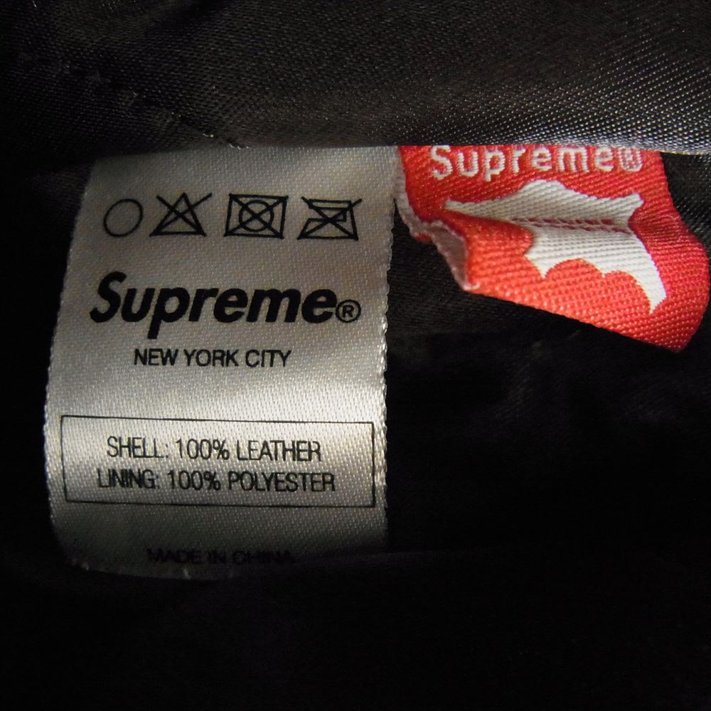 Supreme シュプリーム 09AW Cold Weather Bomber コールドウェザー ボンバー レザー ジャケット ダークブラウン系 S【中古】