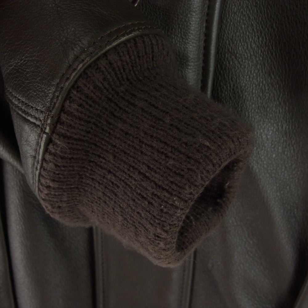 Supreme シュプリーム 09AW Cold Weather Bomber コールドウェザー ボンバー レザー ジャケット ダークブラウン系 S【中古】