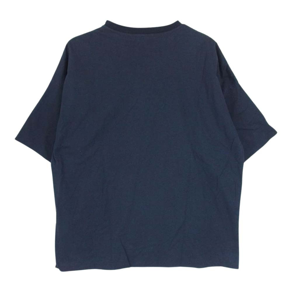AURALEE オーラリー 19SS A00T01DC HIGH GAUGE DOUBLE CLOTH TEE ハイゲージ ダブル クロス 半袖Ｔシャツ ネイビー ネイビー系 4【中古】