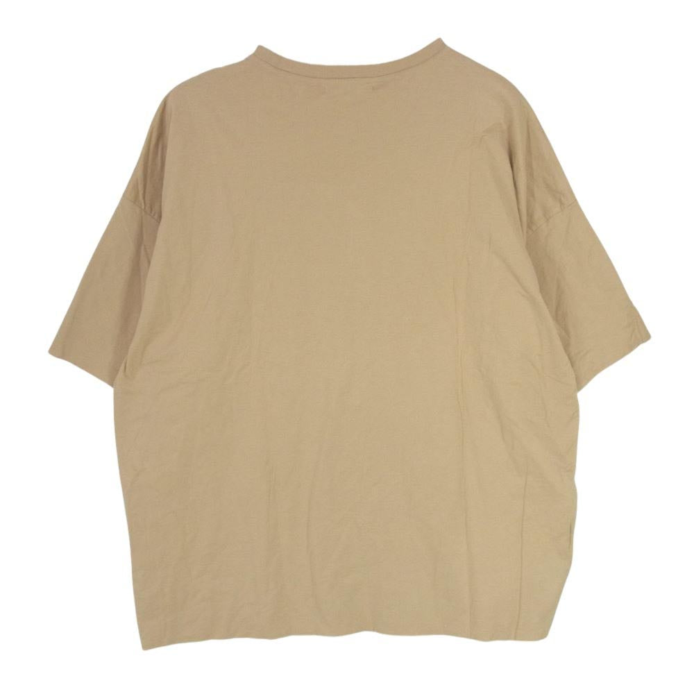 AURALEE オーラリー 19SS A00T01DC HIGH GAUGE DOUBLE CLOTH TEE ハイゲージ ダブル クロス 半袖Ｔシャツ ベージュ ベージュ系 5【中古】