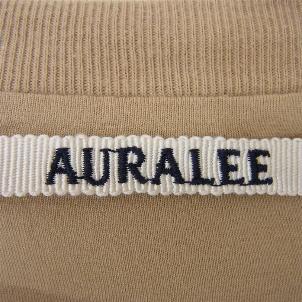 AURALEE オーラリー 19SS A00T01DC HIGH GAUGE DOUBLE CLOTH TEE ハイゲージ ダブル クロス 半袖Ｔシャツ ベージュ ベージュ系 5【中古】