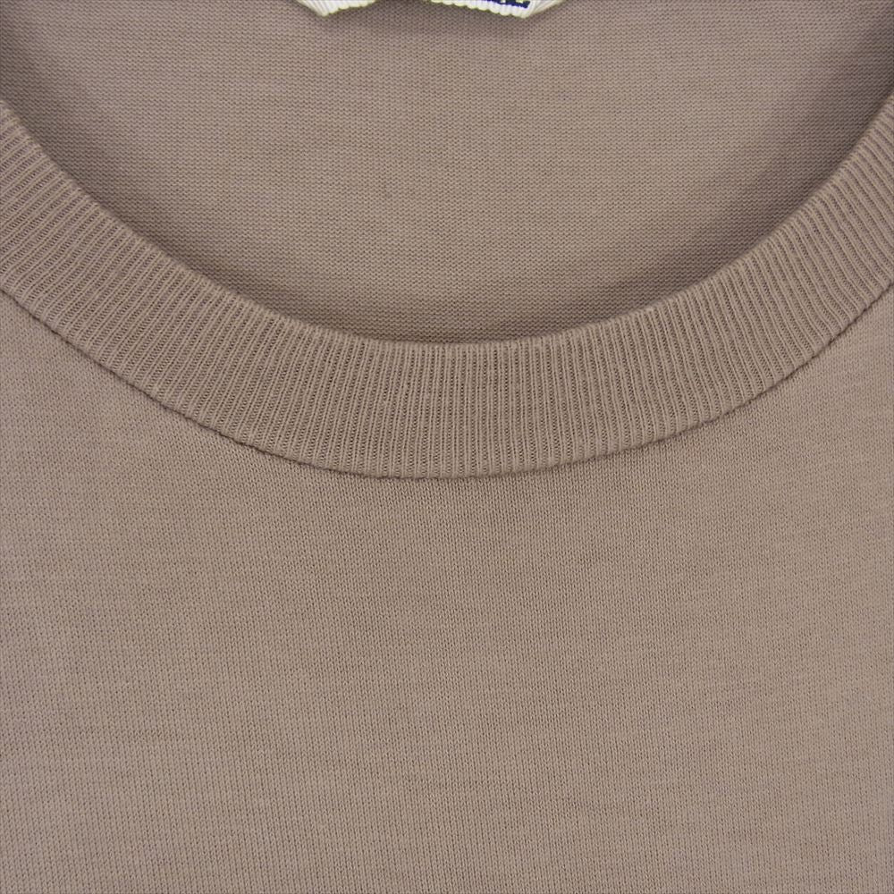AURALEE オーラリー 20SS A20ST02GT LUSTER PLAITING TEE ラスター プレーティング 半袖 Tシャツ ブラウン系 4【中古】