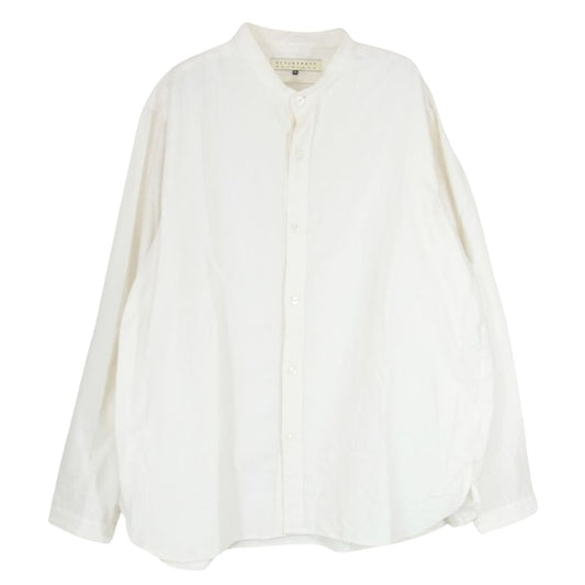 スタイルクラフトワードローブ ノーカラー バンドカラー 長袖 シャツ オフホワイト系 3【中古】