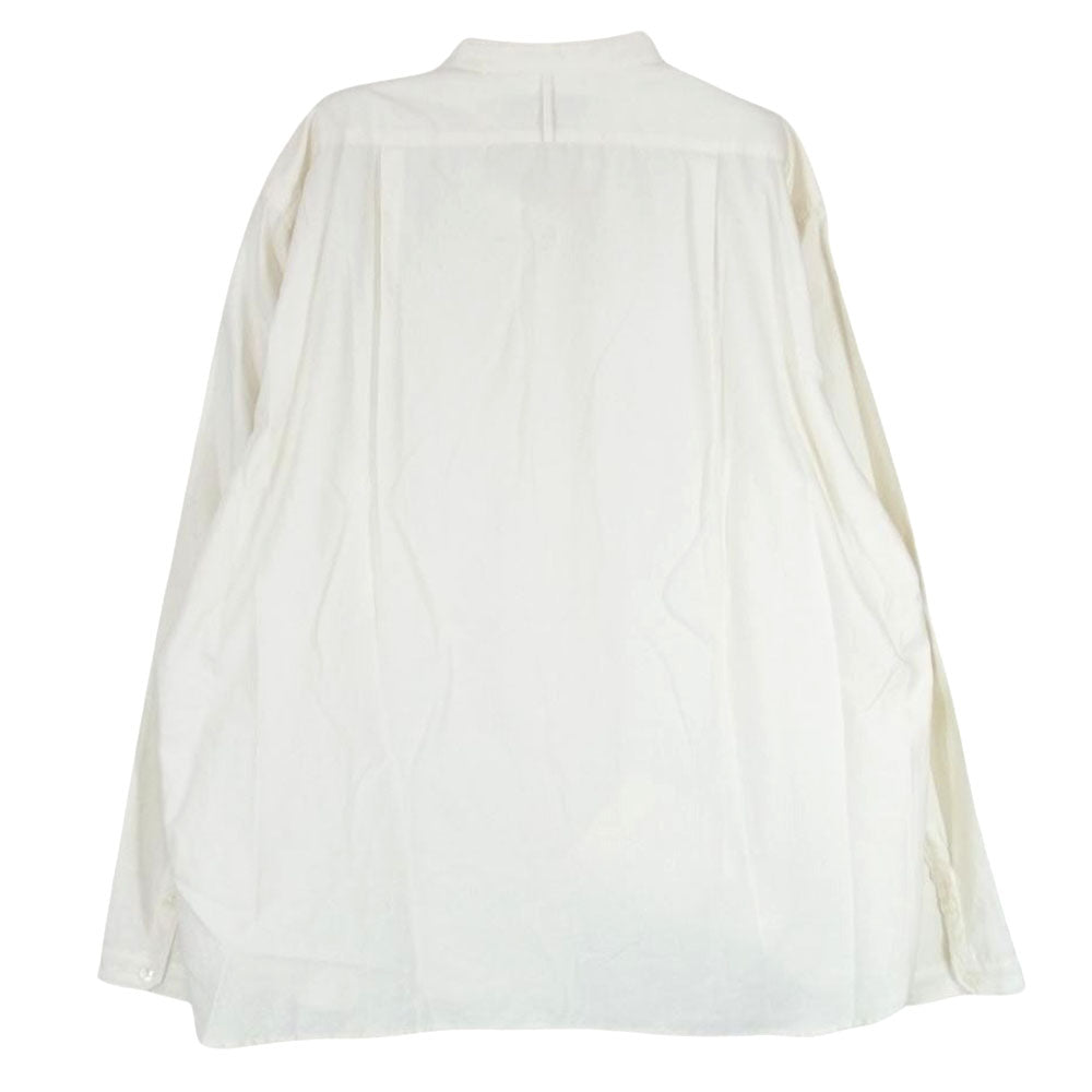 スタイルクラフトワードローブ ノーカラー バンドカラー 長袖 シャツ オフホワイト系 3【中古】